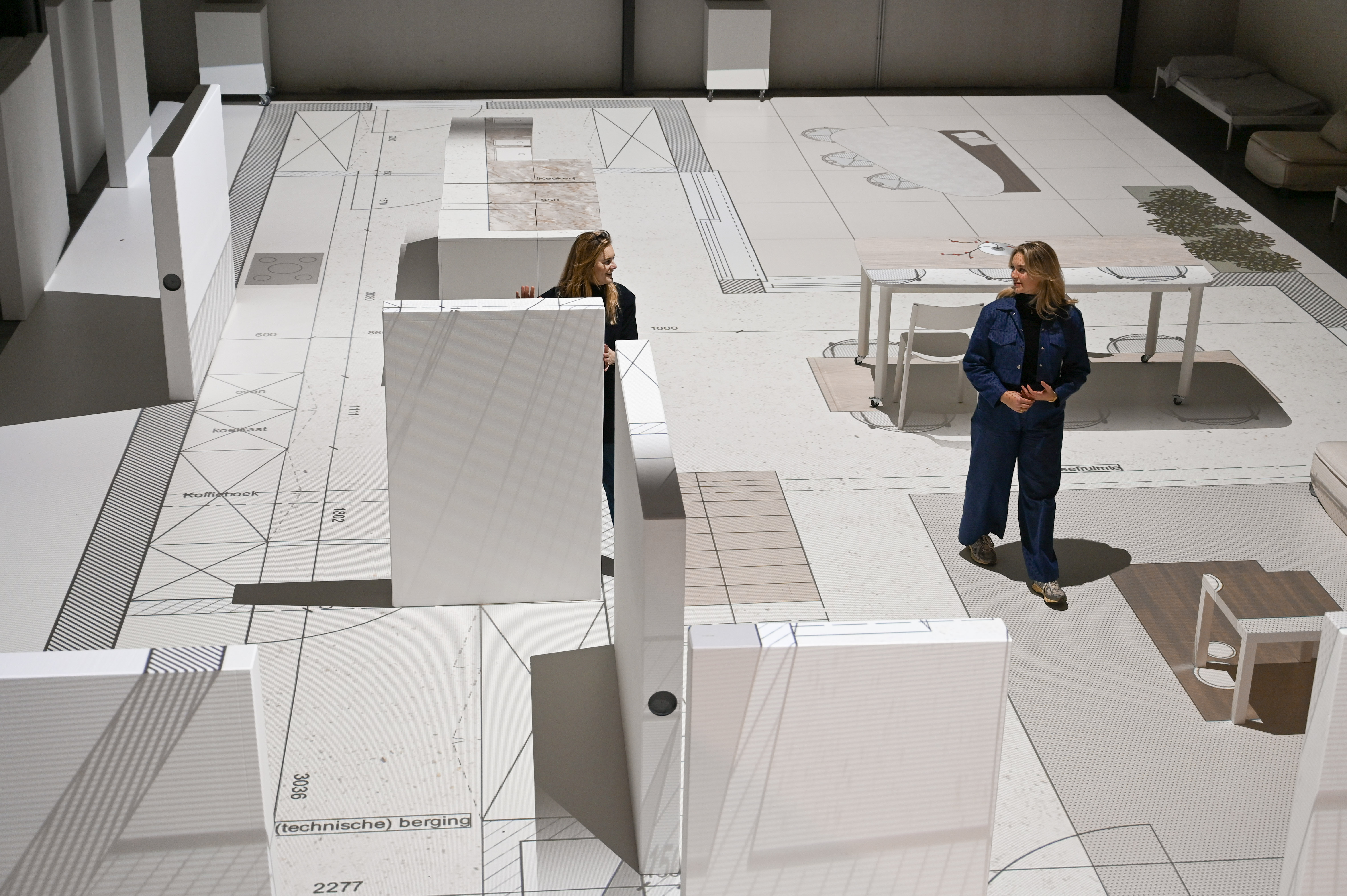 bouwplannen op ware grootte