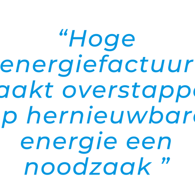hoge energiefactuur