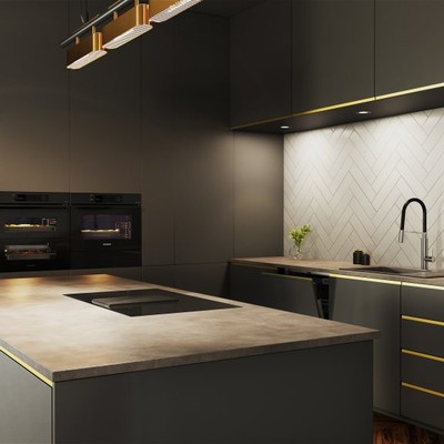 Samsung Electronics zwarte keuken