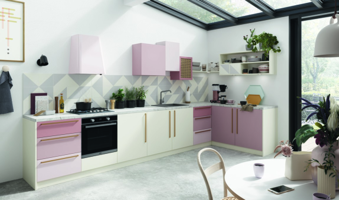 smart ovens pink kitchen
