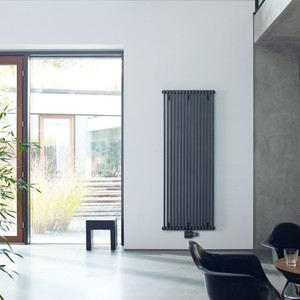 Zehnder Charleston Volcanic leefruimte met kraan in kleur