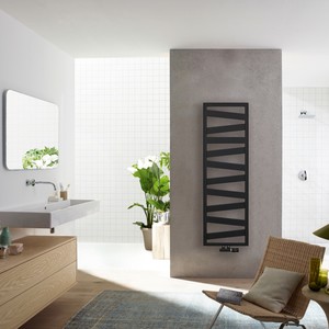 Zehnder Ribbon Black Matt badkamer met kraan in kleur